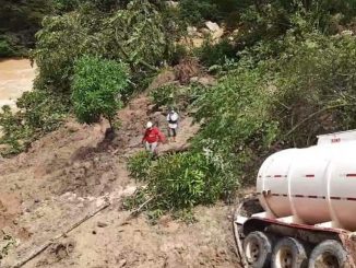 Por derrumbes, cierran de forma indefinida la vía Aguazul-Sogamoso 1 vía