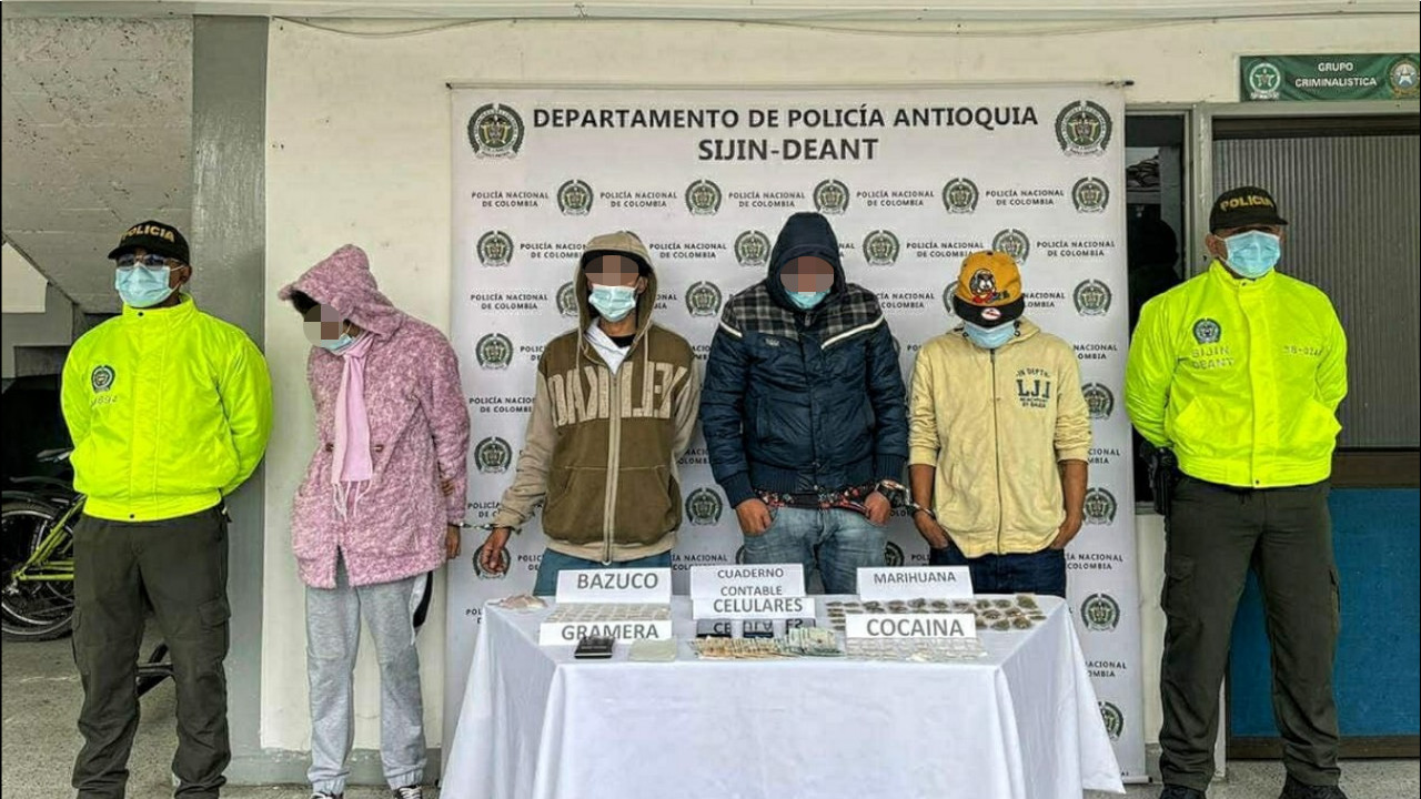 Estos estarían dedicados al 'menudeo' de drogas en Rionegro