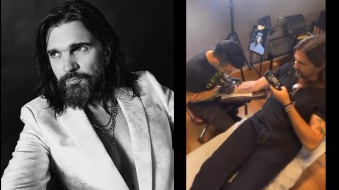 Juanes se 'tatuó' el rostro de su madre Juanes se 'tatuó' el rostro de su madre