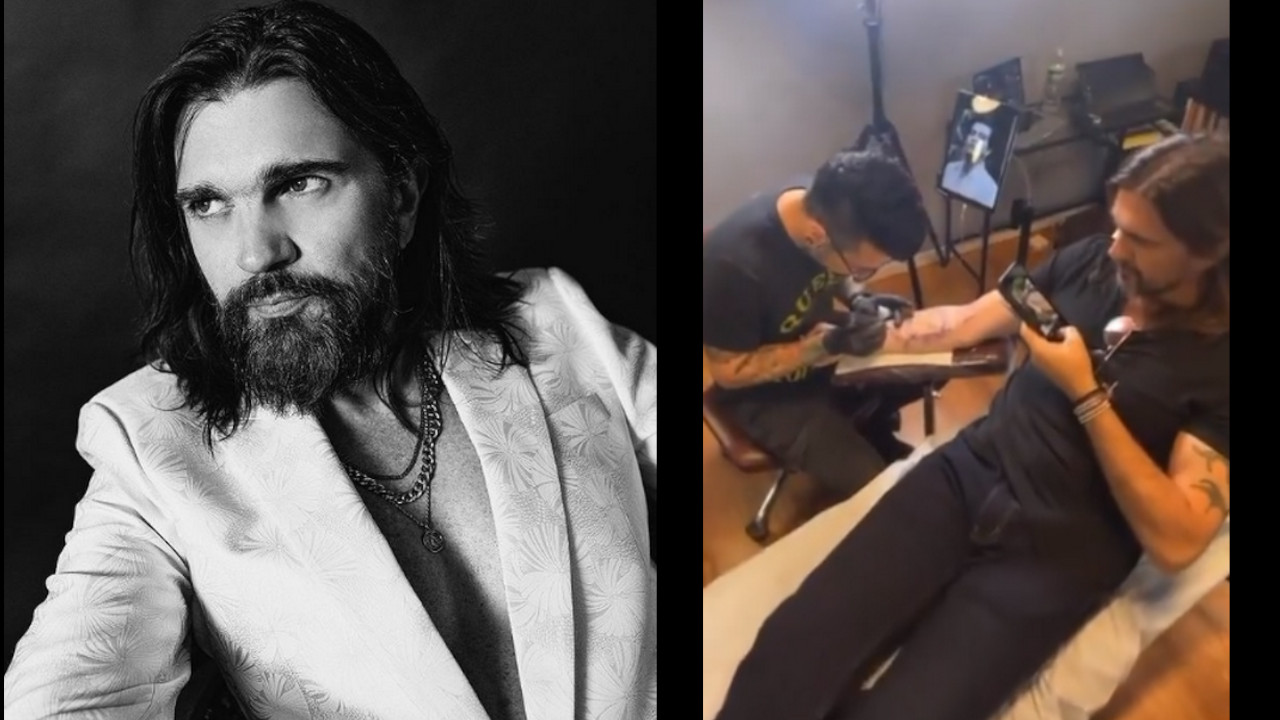 Juanes se 'tatuó' el rostro de su madre