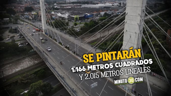 Están pintando el puente de la 4 Sur Están pintando el puente de la 4 Sur