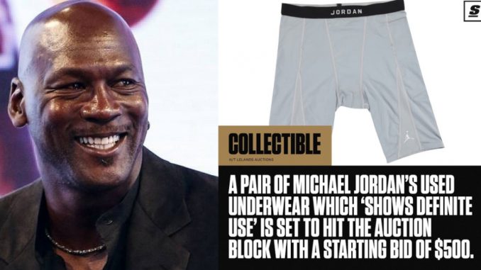 Subastan los calzoncillos "usados" de Michael Jordan Subastan los calzoncillos "usados" de Michael Jordan