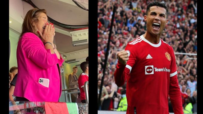 El llanto de felicidad de la mamá de Cristiano Ronaldo tras su doblete con el Manchester United El llanto de felicidad de la mamá de Cristiano Ronaldo tras su doblete con el Manchester United