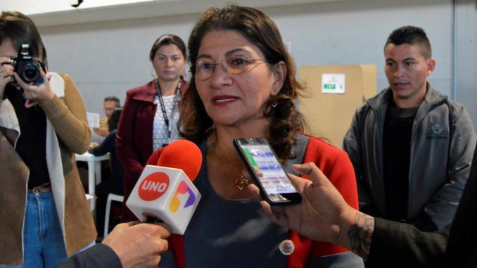 Sandra Ramírez, senadora y exguerrillera de las extintas FARC. Foto de archivo. EFE/Juan Carlos Gomi Senadora de las FARC