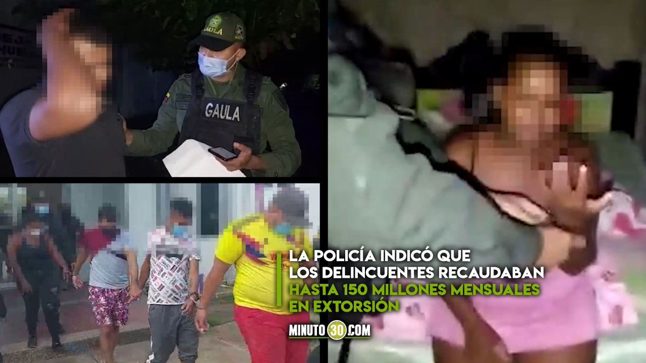[Video] Supuestos extorsionistas lloraron cuando la Policía los capturó