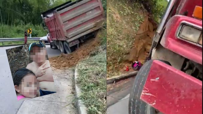 accidente en quindio volqueta