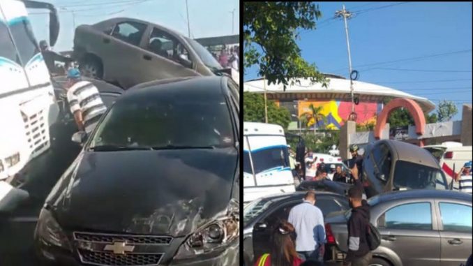 accidente transito choque multilple la guaira venezuela