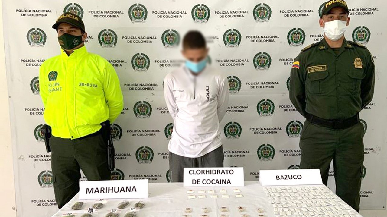 Cogieron a alias 'Chicle' con droga