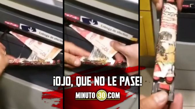 Denuncian que alteraron un cajero en Envigado para robar Denuncian que alteraron un cajero en Envigado para robar