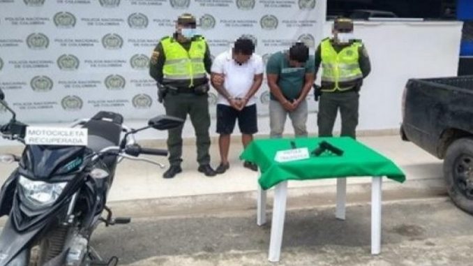 Capturados cuando huían con una moto hurtada en Cesar Capturados cuando huían con una moto hurtada en Cesar