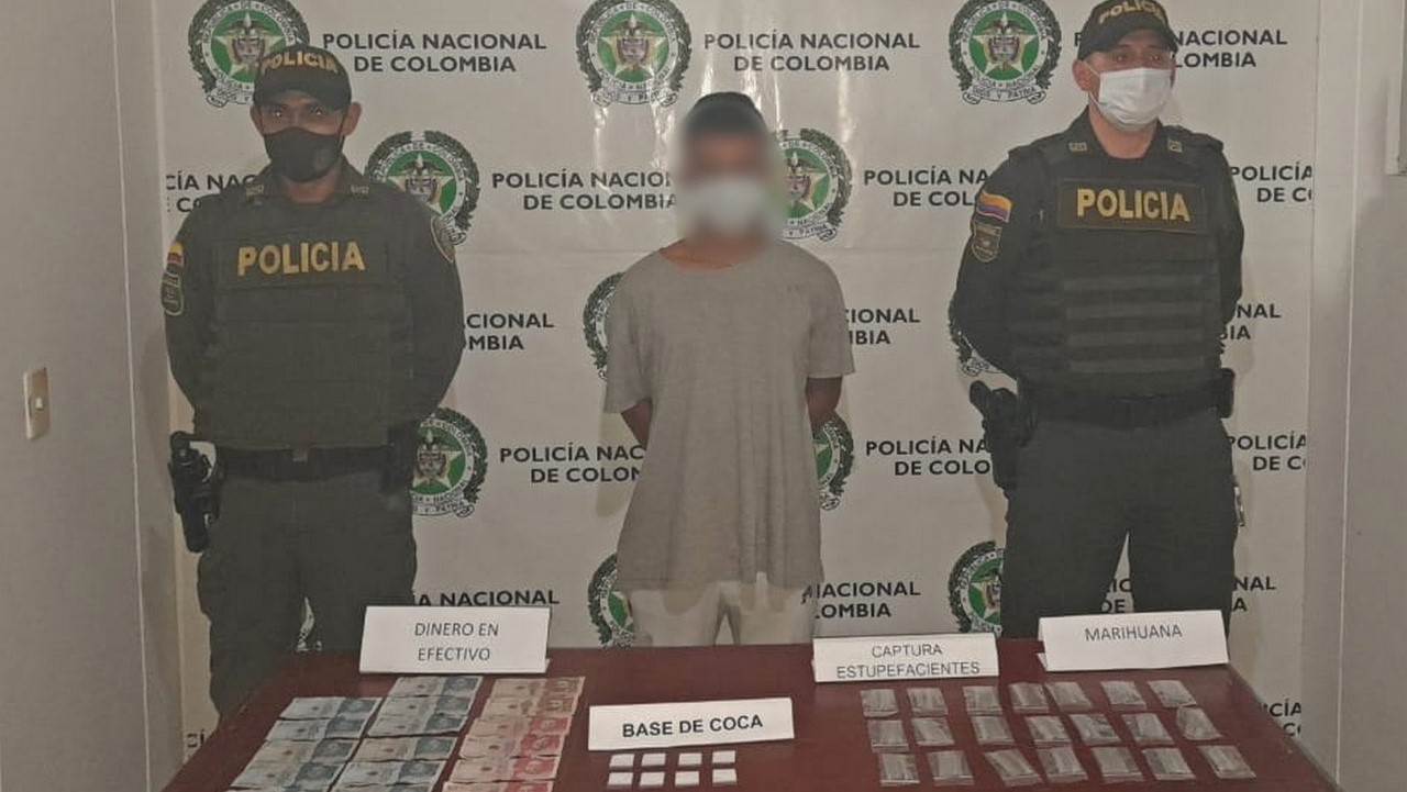 Lo cogieron con base de coca y marihuana en Puerto Triunfo