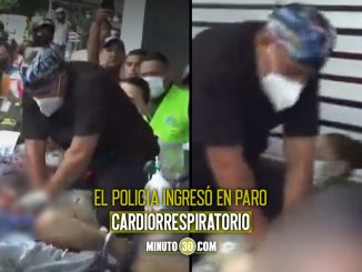 Impresionante VIDEO del momento en el que ingresan al hospital al policía herido en Caquetá 1 Momento en el que entran al hospital a policía herido