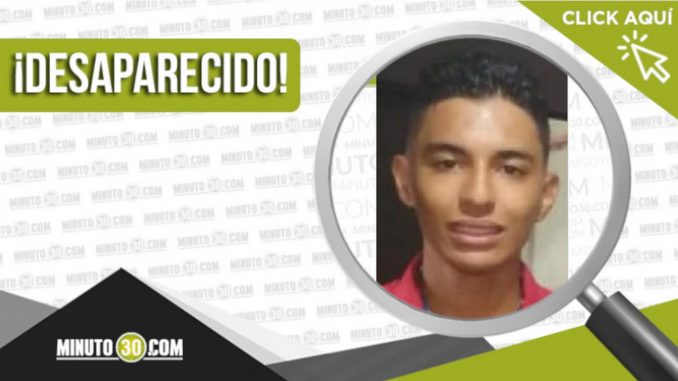 El joven David Román Escobar desapareció en Medellín El joven David Román Escobar desapareció en Medellín
