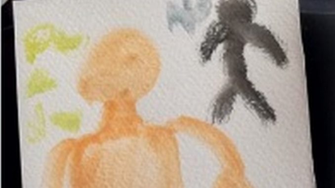 dibujo nino migrante bogota venezolano