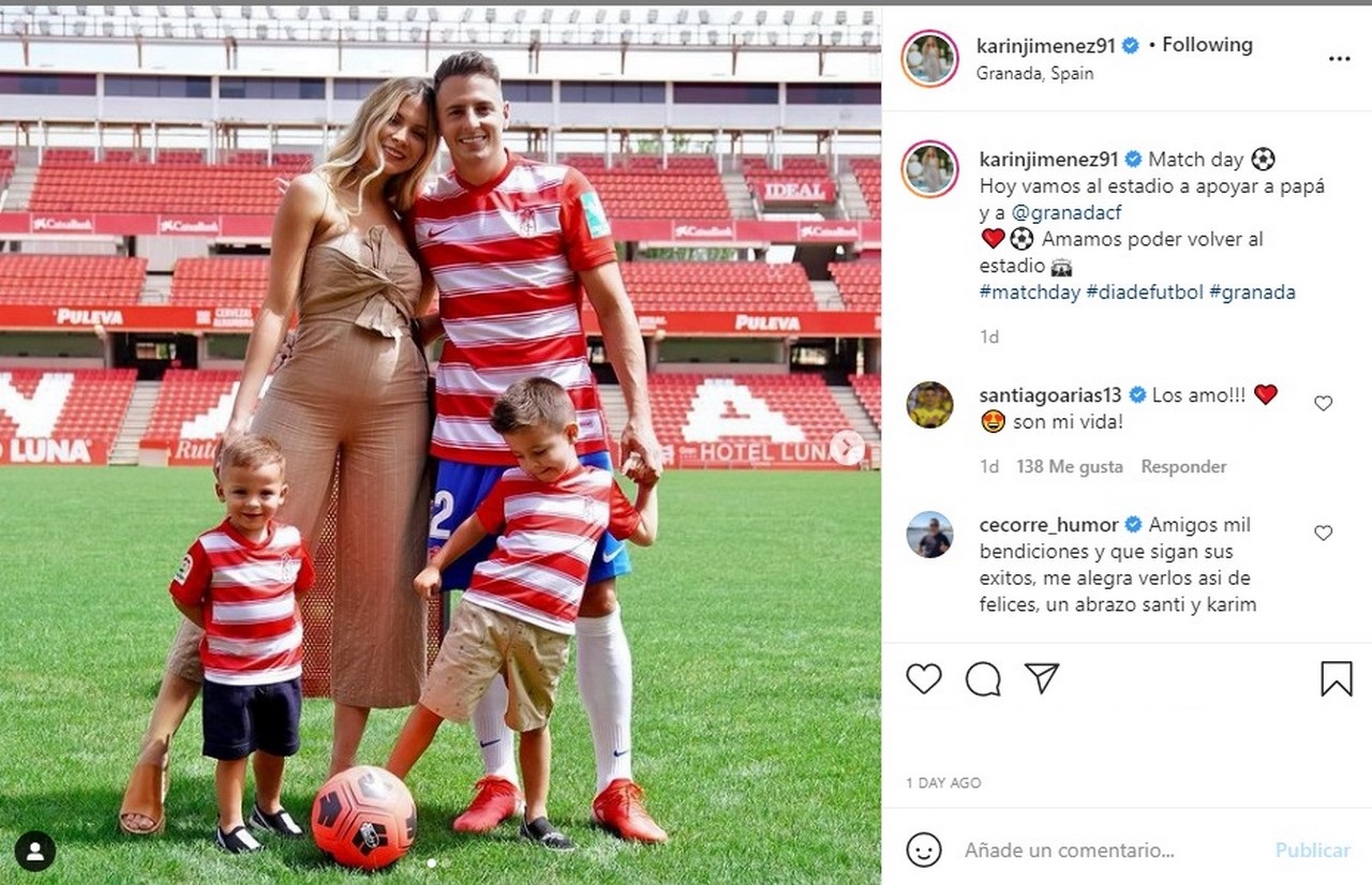 esposa del futbolista Santiago Arias Karin Jimenez