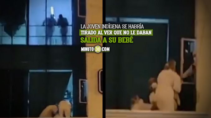 Indígena se tiró con su bebé del tercer piso de un hospital Indígena se tiró con su bebé del tercer piso de un hospital