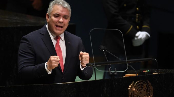 El presidente de Colombia Iván Duque. EFE/EPA/TIMOTHY A. CLARY / POOL Duque