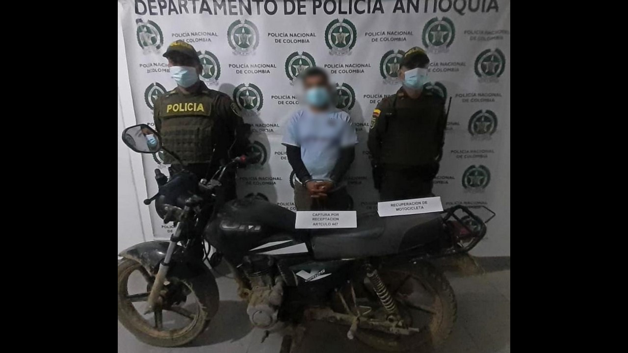 Este sujeto intentó robarse una motocicleta en Andes