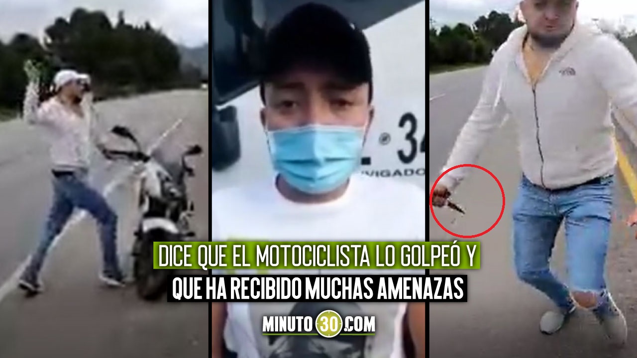 Pide perdón conductor de volqueta que atacó a motociclista