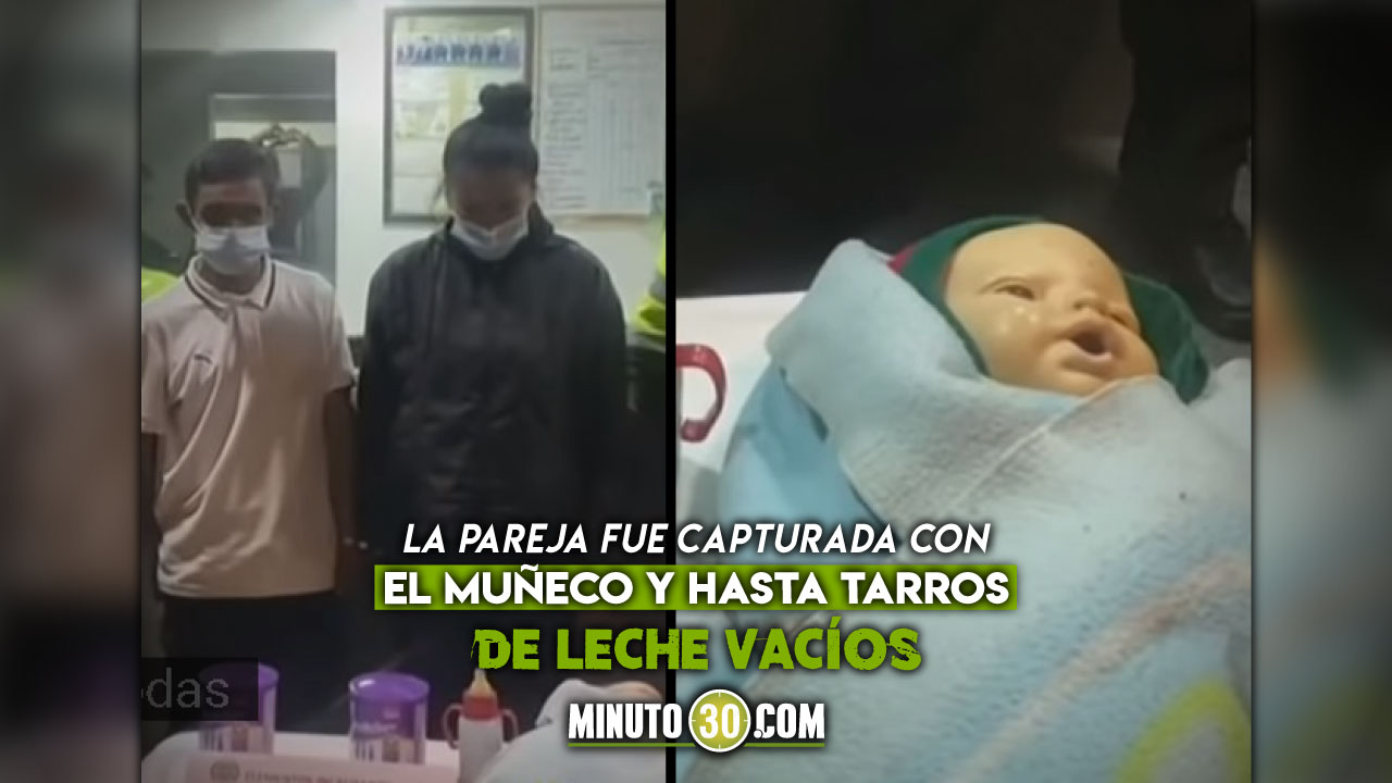 Pareja usaba bebé falso para pedir dinero en Bogotá
