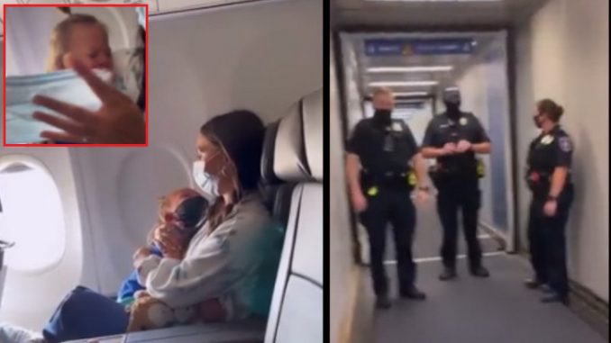 niño ataque asma tapabocas vuelo