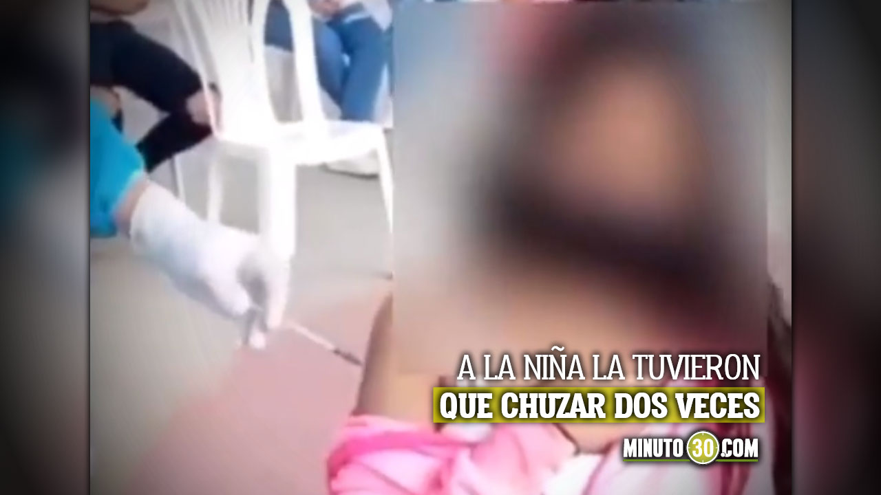 Le pusieron vacuna vacía a niña en Girón, Santander