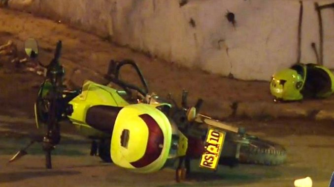 Balearon a un policía durante un a requisa en Bogotá Balearon a un policía durante un a requisa en Bogotá