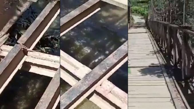 Denuncian mal estado de puente El Pichón Denuncian mal estado de puente El Pichón