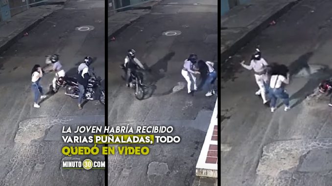 Parrillera acuchilló a joven en plena calle de Ibagué Parrillera acuchilló a joven en plena calle de Ibagué
