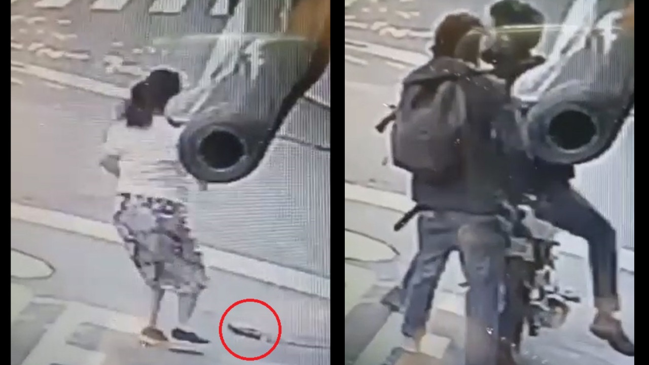 [Video] ¡Muy valiente! En Robledo una señora vio que dos 'ratas' iban a robar a su hijo y les tiró el bolso para defenderlo