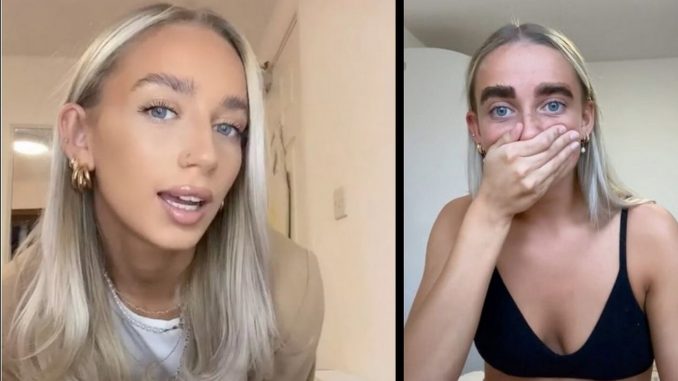 tiktoker cejas pintadas