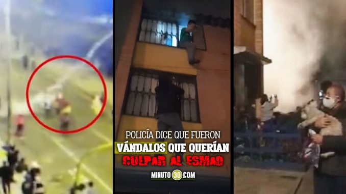 Terror en Bogotá: lanzaron gases lacrimógenos contra viviendas Terror en Bogotá: lanzaron gases lacrimógenos contra viviendas