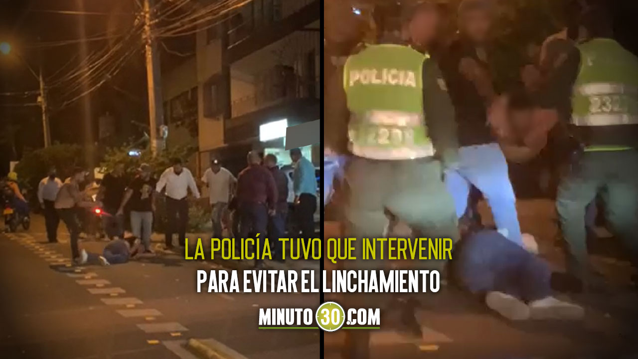 [Video] Así 'atendieron' a un presunto ladrón por la 70 de Medellín