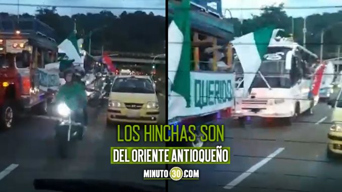 Barristas-del-Atletico-Nacional-y-Deportivo-Independiente-Medellin-se-cruzaeron-sin-lio ¡Dieron ejemplo! Barristas del Atlético Nacional y Deportivo Independiente Medellín se cruzaron sin lío