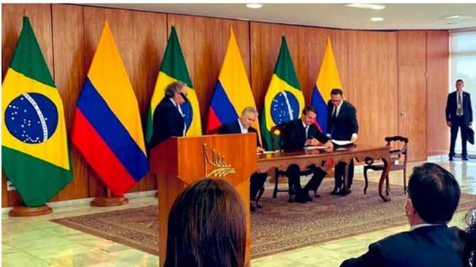 Colombia y Brasil firman siete acuerdos de cooperación en la visita de Duque