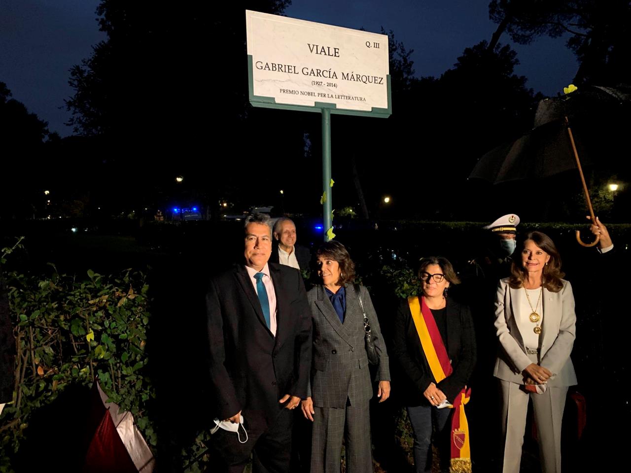 Colombia inaugura en Roma una calle en honor a Gabriel García Márquez 3 GGM 2