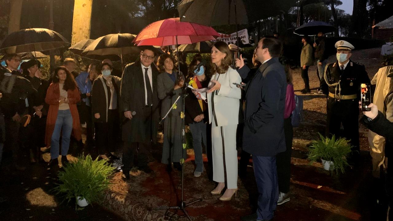 Colombia inaugura en Roma una calle en honor a Gabriel García Márquez