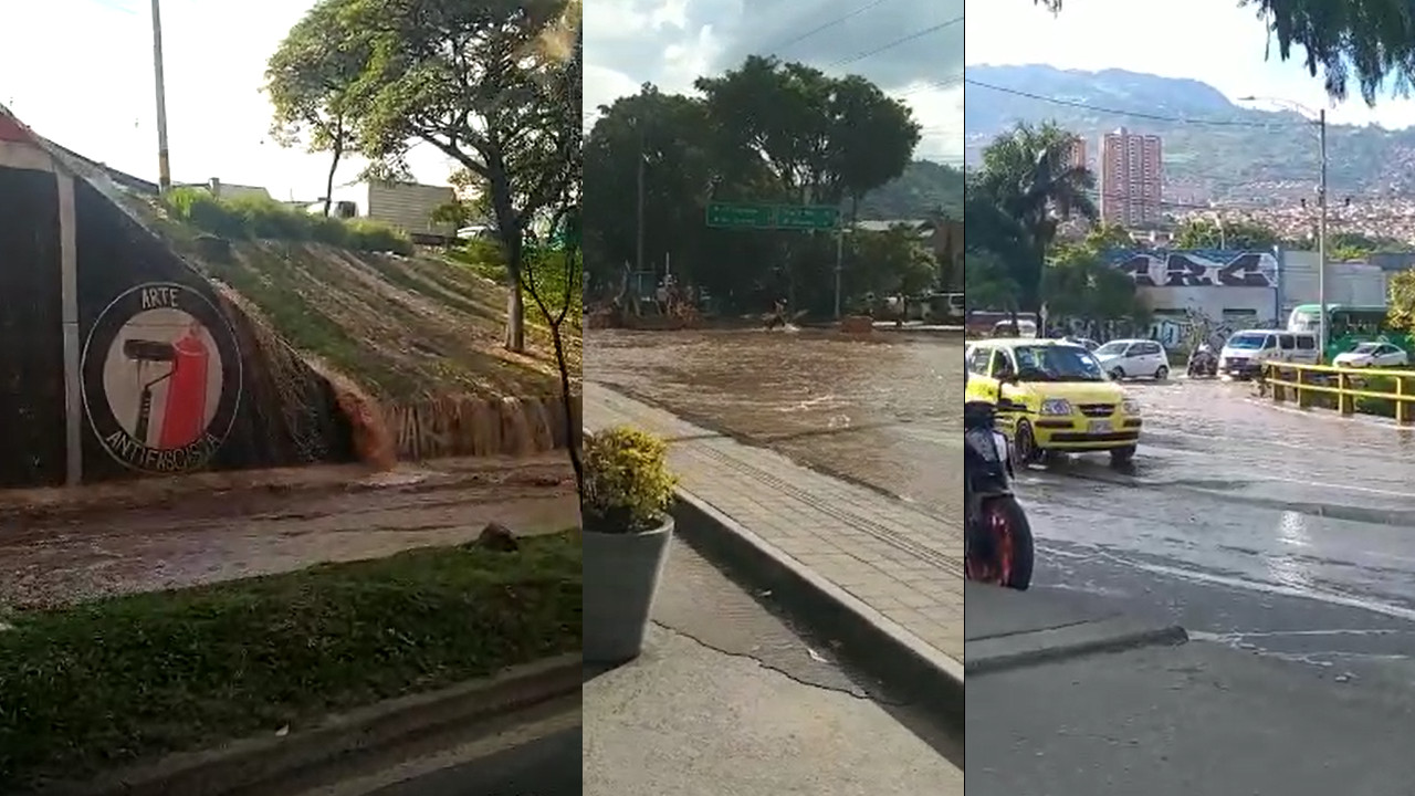 ¡Taco monumental! Pilas que está inundada la Autopista Norte a la altura del deprimido de la Terminal
