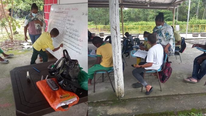 Niños en el Chocó están recibiendo sus clases en una discoteca Niños en el Chocó están recibiendo sus clases en una discoteca