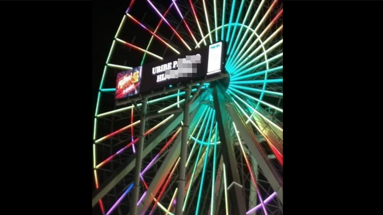 Aparecieron insultos contra Uribe en el Salitre Mágico