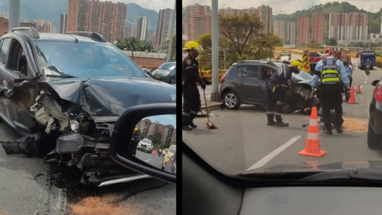 [Fotos y video] Fuerte accidente en el puente Rafael Uribe Uribe