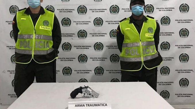 Incautaron un arma traumática en Sonsón, hombre la llevaba Incautaron un arma traumática en Sonsón, hombre la llevaba