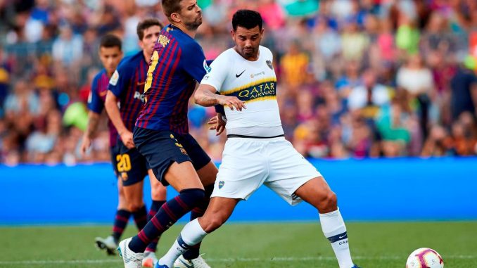 Barcelona y Boca Juniors se enfrentaron en el Trofeo Joan Gamper en agosto del año 2018, en el Camp Nou. EFE/Alejandro García Copa Maradona