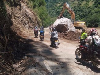 ¡Pilas! Habilitan paso a un carril en la vía Bolombolo - Santa Fe de Antioquia 1 bolombolo santa fe