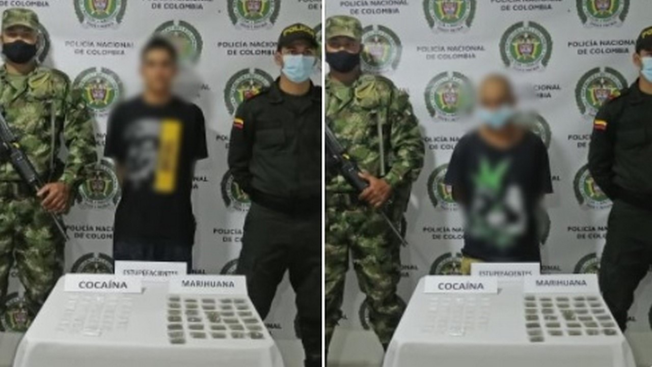 Capturados en Ciudad Bolívar por llevar marihuana y cocaína