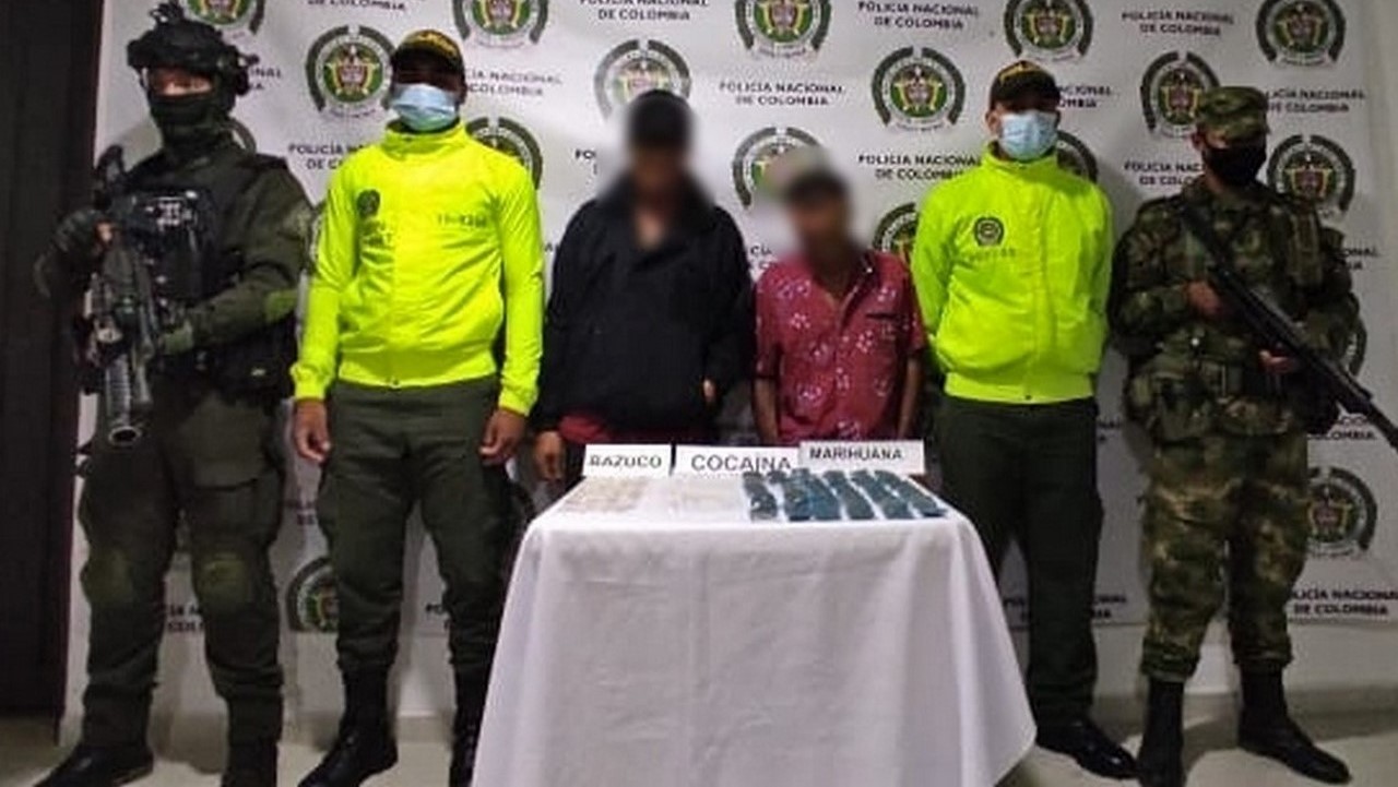 Cogieron a estos dos en Ciudad Bolívar con estupefacientes