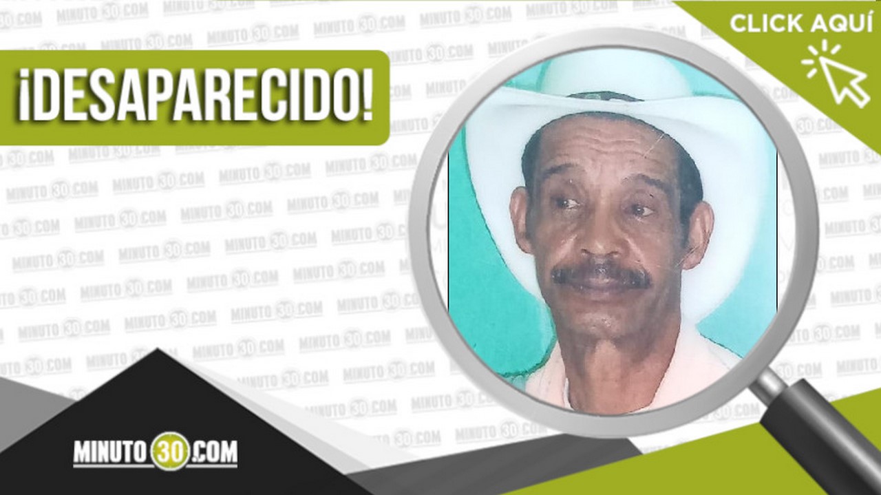 Gildardo de Jesús Chavarría Montoya desaparecido