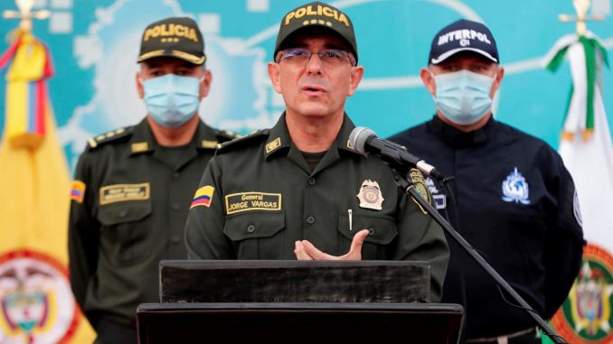 El director de la Policía de Colombia, el general Jorge Luis Vargas, en una fotografía de archivo. EFE/Carlos Ortega FARC