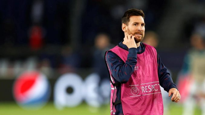 El jugador del París Saint Germain Lionel Messi, en una imagen de archivo. EFE/EPA/IAN LANGSDON Messi, Neymar y Mbappé