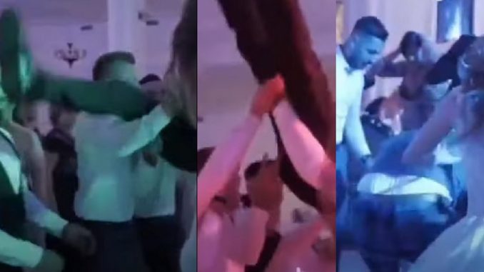 Cargaron al novio entre varios, se cayó y se fracturó Cargaron al novio entre varios, se cayó y se fracturó